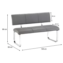 Esszimmerbank Essbank VILAS Grau 9 Esszimmerbank Essbank VILAS Grau -Berühmt Möbel 12381 4