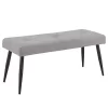 Sitzbank ARUBA Stoffbezug In Grau