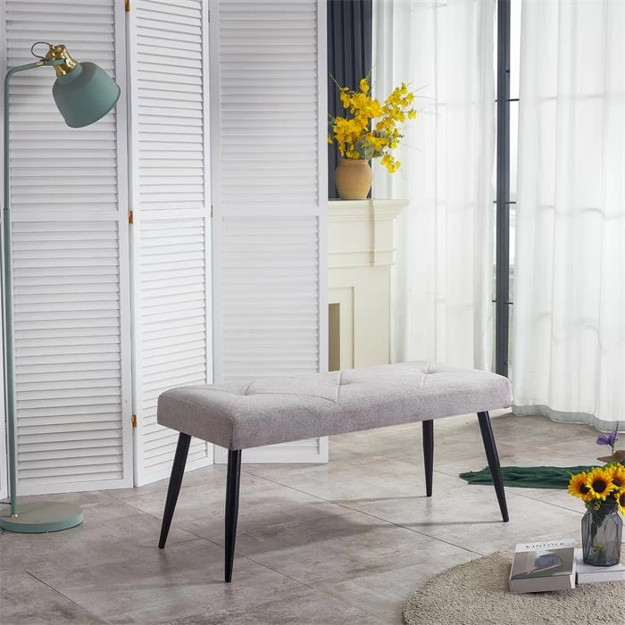 Sitzbank ARUBA Stoffbezug In Grau 2 Sitzbank ARUBA Stoffbezug In Grau – Bild 2