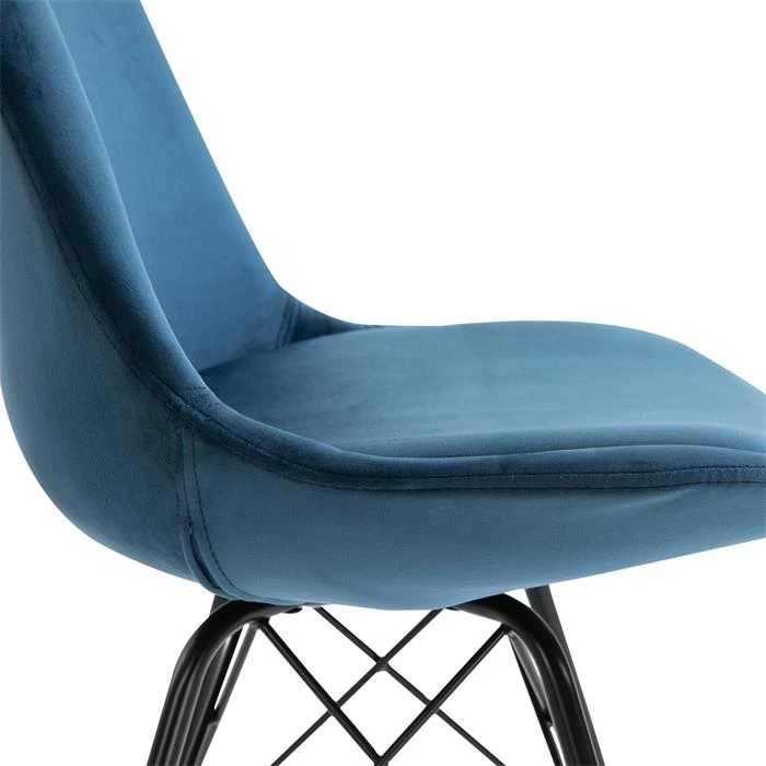 Esszimmerstuhl EVEREST Im 2er Set In Blau 4 Esszimmerstuhl EVEREST Im 2er Set In Blau – Bild 4