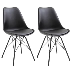 Esszimmerstuhl VALLEY Im 2er Set In Schwarz