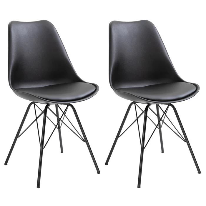Esszimmerstuhl VALLEY Im 2er Set In Schwarz 1 Esszimmerstuhl VALLEY Im 2er Set In Schwarz