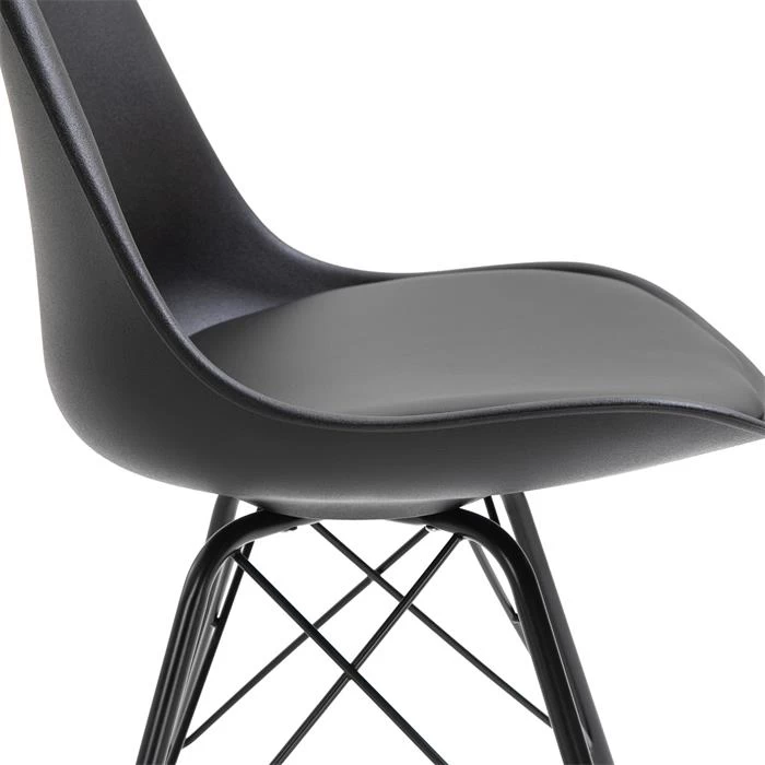 Esszimmerstuhl VALLEY Im 2er Set In Schwarz 4 Esszimmerstuhl VALLEY Im 2er Set In Schwarz – Bild 4