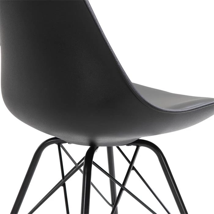 Esszimmerstuhl VALLEY Im 2er Set In Schwarz 5 Esszimmerstuhl VALLEY Im 2er Set In Schwarz – Bild 5