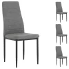 Esszimmerstuhl NATHALIE Im 4er Set In Grau Mit Stoffbezug