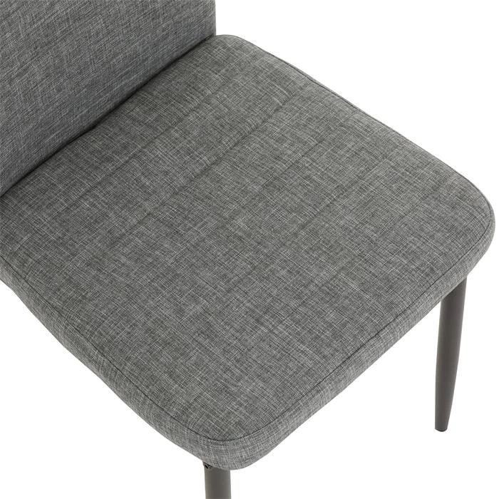 Esszimmerstuhl NATHALIE Im 4er Set In Grau Mit Stoffbezug 5 Esszimmerstuhl NATHALIE Im 4er Set In Grau Mit Stoffbezug – Bild 5