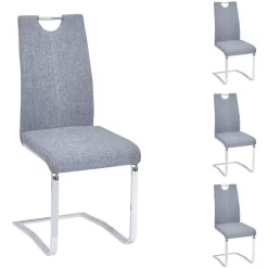 Schwingstuhl SABA Im 4er Set In Grau