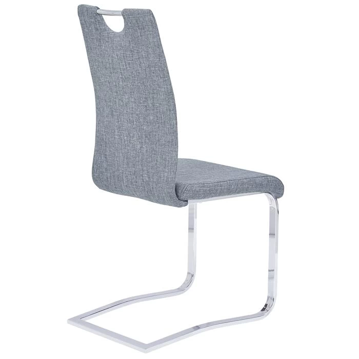 Schwingstuhl SABA Im 4er Set In Grau 4 Schwingstuhl SABA Im 4er Set In Grau – Bild 4