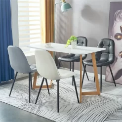 Esszimmerstuhl ALVARO Im 4er Set In Schwarz -Berühmt Möbel 12629 4