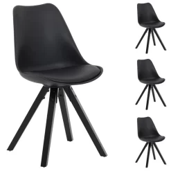 Esszimmerstuhl RETO Im 4er Set In Schwarz