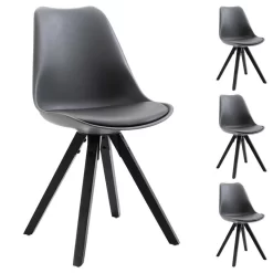 Esszimmerstuhl RETO Im 4er Set In Grau