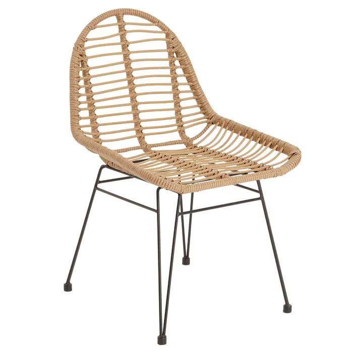 Esszimmerstuhl Gartenstuhl LOBOS Im 2er Set Aus Flechtrattan 2 Esszimmerstuhl Gartenstuhl LOBOS Im 2er Set Aus Flechtrattan – Bild 2