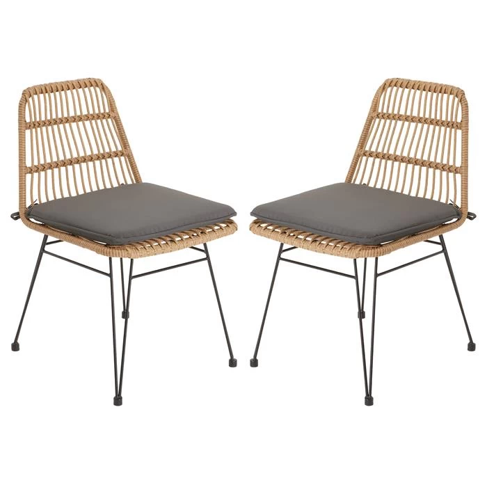 Esszimmerstuhl Gartenstuhl ENJOY Im 2er Set Mit Flechtrattan 1 Esszimmerstuhl Gartenstuhl ENJOY Im 2er Set Mit Flechtrattan