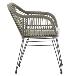 Gartenstuhl PARAMO 2er Set, Polyrattan Geflecht In Grau -Berühmt Möbel 12670 3