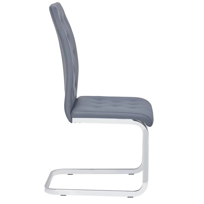 Schwingstuhl CHLOE In Grau 2er Set 3 Schwingstuhl CHLOE In Grau 2er Set – Bild 3