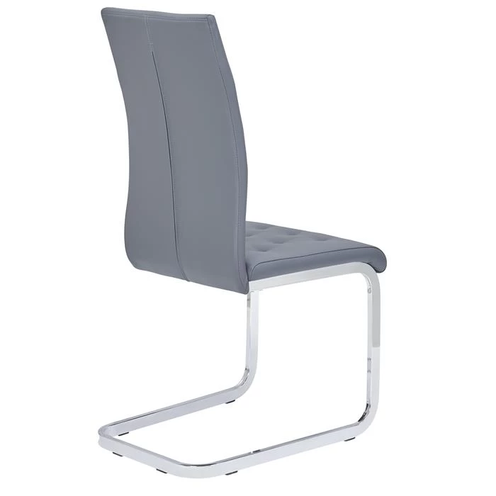 Schwingstuhl CHLOE In Grau 2er Set 4 Schwingstuhl CHLOE In Grau 2er Set – Bild 4