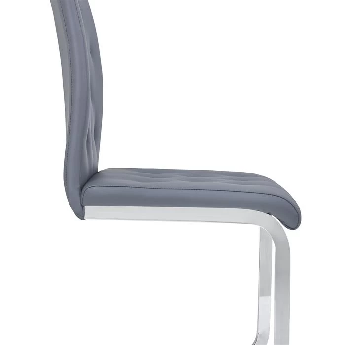 Schwingstuhl CHLOE In Grau 2er Set 5 Schwingstuhl CHLOE In Grau 2er Set – Bild 5