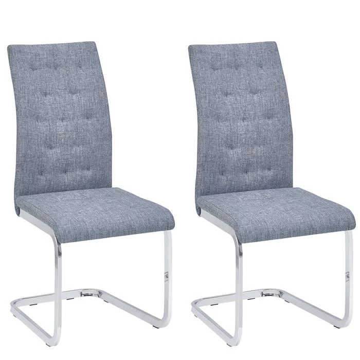 Schwingstuhl CHLOE Im 2er Set In Grau 1 Schwingstuhl CHLOE Im 2er Set In Grau