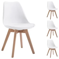 Esszimmerstuhl ABBY Im 4er Set In Weiß