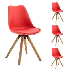 Esszimmerstuhl TYSON Im 4er Set In Rot