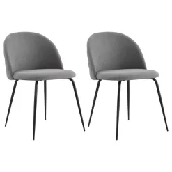 Esszimmerstuhl ARRIBA Im 2er Set In Grau