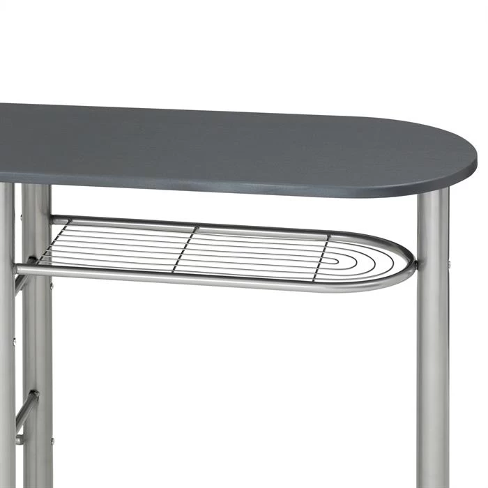 Bartisch STYLE Mit 2 Stühlen In Grau 3 Bartisch STYLE Mit 2 Stühlen In Grau – Bild 3