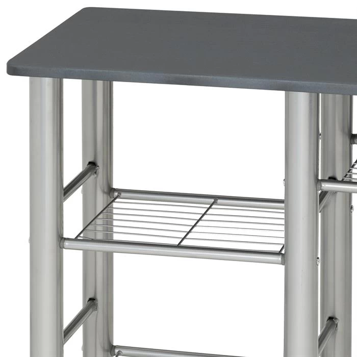 Bartisch STYLE Mit 2 Stühlen In Grau 4 Bartisch STYLE Mit 2 Stühlen In Grau – Bild 4