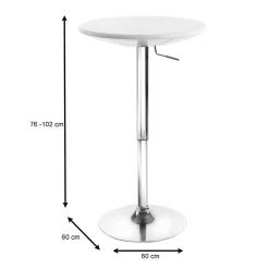 Bartisch Bistrotisch DOMINIK Weiß 7 Bartisch Bistrotisch DOMINIK Weiß -Berühmt Möbel 13192 3