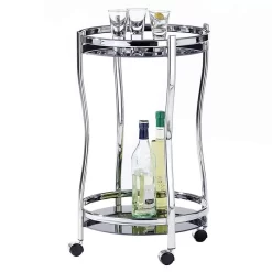 Servierwagen VEGA In Chrom/schwarz