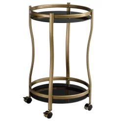 Servierwagen VEGA In Gold/schwarz -Berühmt Möbel 13806 2