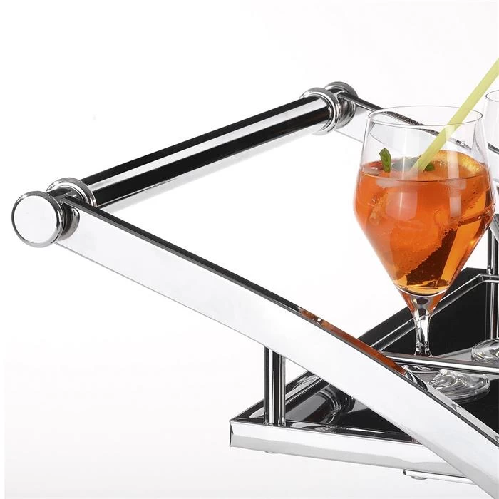 Servierwagen EVO In Schwarz Und Chrom 3 Servierwagen EVO In Schwarz Und Chrom – Bild 3