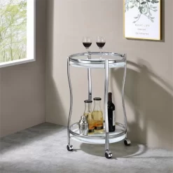 Servierwagen VEGA In Chrom/weiß 5 Servierwagen VEGA In Chrom/weiß -Berühmt Möbel 13813 A0 1N