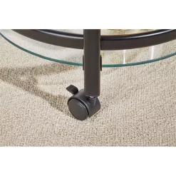 Servierwagen VEGA In Schwarz/Klarglas -Berühmt Möbel 13814 A6