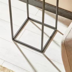 Blumenständer FLORA Aus Metall Tischplatte In Schwarz -Berühmt Möbel 13856 AC3