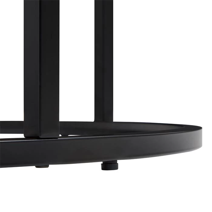 Couchtisch VASTO Rund In Schwarz Und Wildeiche 5 Couchtisch VASTO Rund In Schwarz Und Wildeiche – Bild 5