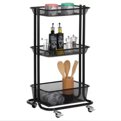 Küchenwagen VALIENTE Mit 3 Körben In Schwarz 9 Küchenwagen VALIENTE Mit 3 Körben In Schwarz -Berühmt Möbel 13926 3