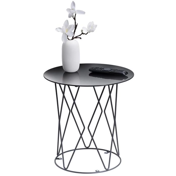 Beistelltisch MADESIS Rund, In Schwarz 2 Beistelltisch MADESIS Rund, In Schwarz – Bild 2