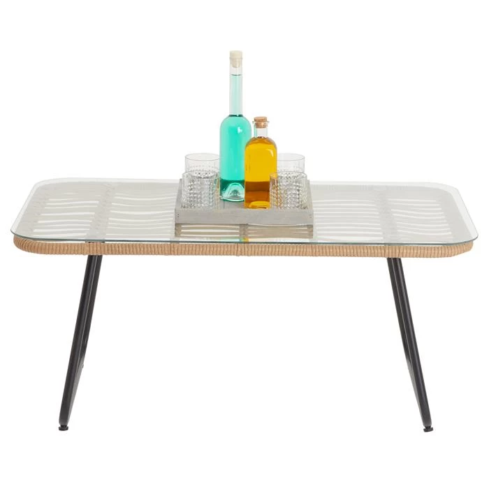 Beistelltisch BOREAL Mit Polyrattan 2 Beistelltisch BOREAL Mit Polyrattan – Bild 2