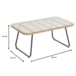 Beistelltisch BOREAL Mit Polyrattan 10 Beistelltisch BOREAL Mit Polyrattan -Berühmt Möbel 13944 4