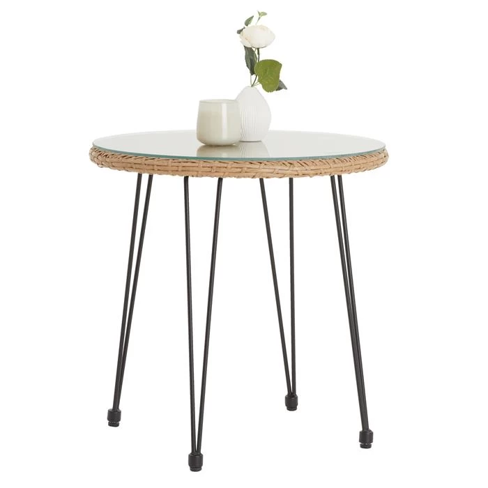 Beistelltisch PARAMO Mit Glasplatte 2 Beistelltisch PARAMO Mit Glasplatte – Bild 2