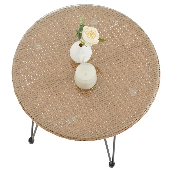 Beistelltisch PARAMO Mit Glasplatte 3 Beistelltisch PARAMO Mit Glasplatte – Bild 3