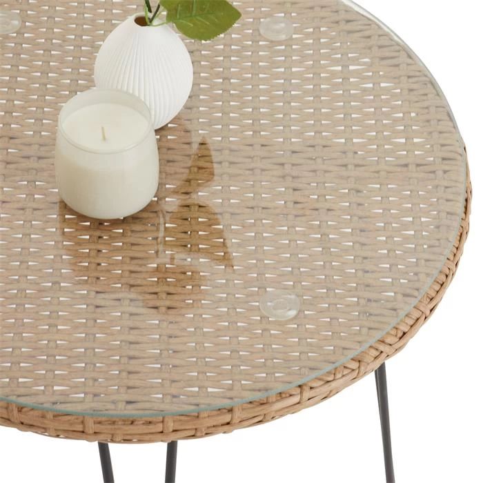 Beistelltisch PARAMO Mit Glasplatte 4 Beistelltisch PARAMO Mit Glasplatte – Bild 4