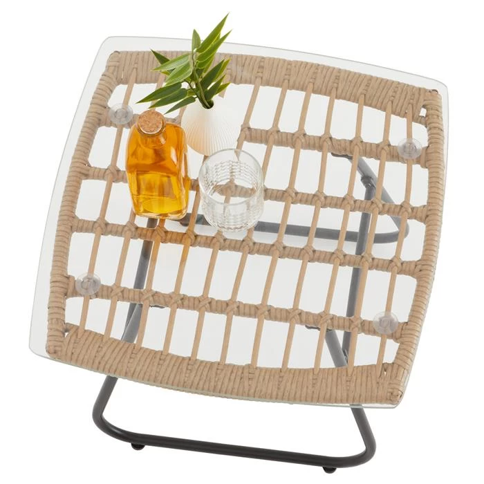 Beistelltisch COSTA Mit Polyrattan Rund 3 Beistelltisch COSTA Mit Polyrattan Rund – Bild 3