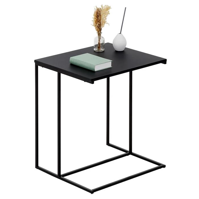 Beistelltisch VITORIO Rechteckig In Schwarz 1 Beistelltisch VITORIO Rechteckig In Schwarz