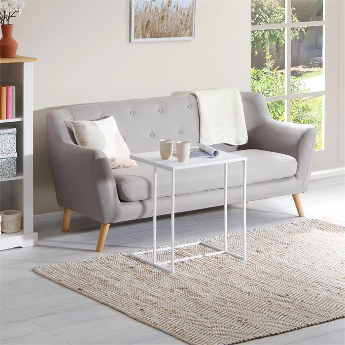 Beistelltisch VITORIO Rechteckig In Weiß 6 Beistelltisch VITORIO Rechteckig In Weiß – Bild 6