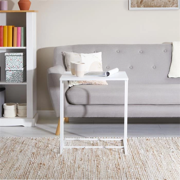 Beistelltisch VITORIO Rechteckig In Weiß 2 Beistelltisch VITORIO Rechteckig In Weiß – Bild 2