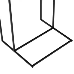 Beistelltisch VITORIO Rechteckig In Sonoma Eiche/schwarz -Berühmt Möbel 13957 3