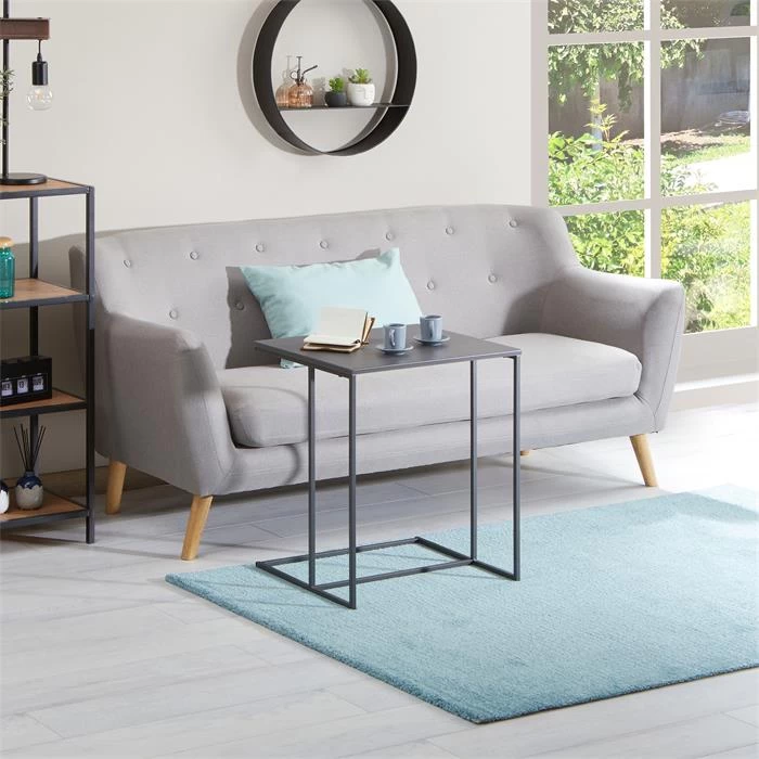 Beistelltisch VITORIO Rechteckig In Grau 6 Beistelltisch VITORIO Rechteckig In Grau – Bild 6