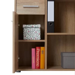 Eckschreibtisch ISOTTA Mit Regal In Sonoma Eiche -Berühmt Möbel 14711 5 N