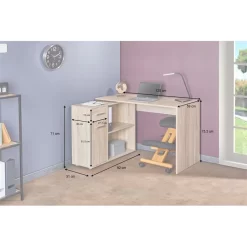 Eckschreibtisch ISOTTA Mit Regal In Sonoma Eiche -Berühmt Möbel 14711 A10